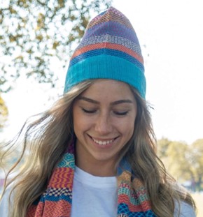 SUNNY Knitted Beanie Hat Made in USA